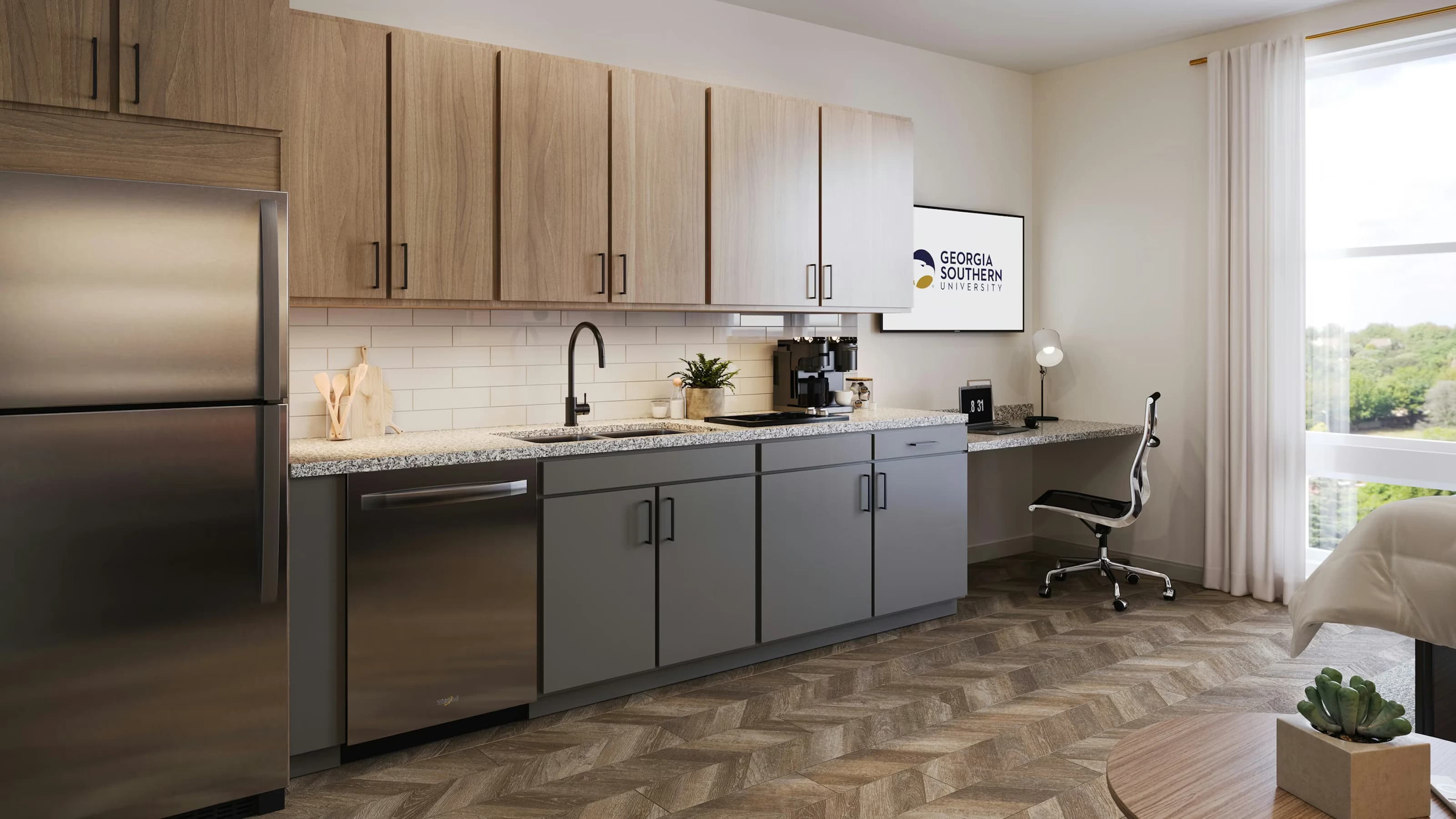 Charme on Georgia Ave, kitchen interior